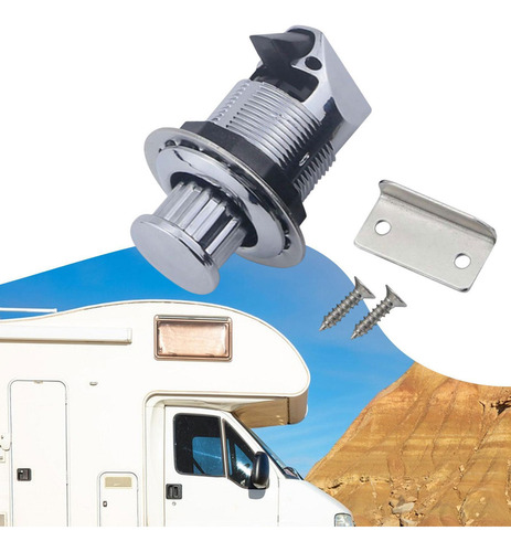 Mz Rv Pops Out Turn To Open Knob Latch Accesorio De Cromo