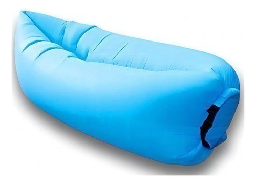 Lazy Bag Colchón Inflable Camas De Aire Sofá Color Celeste