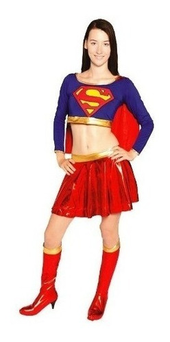 Disfraz Super Chica Mujer Cc080 Halloween Mujer De Acero