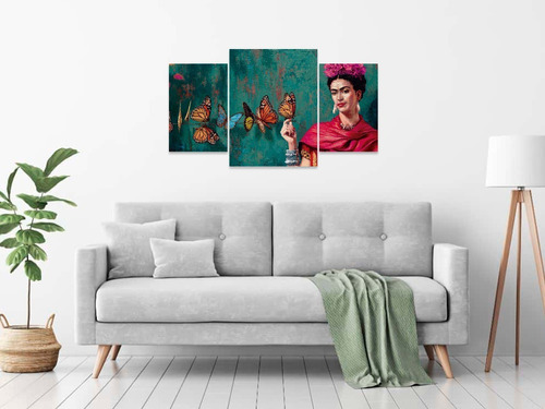 Cuadros Tripticos Modernos Frida Kahlo Envio Gratis 40x70