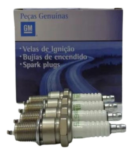 Jogo De 6 Velas Igniçao Omega 4.1 Gasolina Gm 93206675