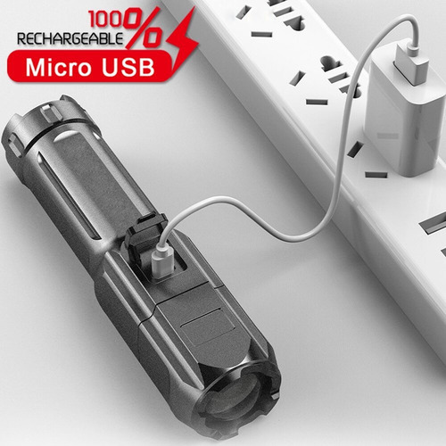 A 1 Linterna Súper Portátil Con Alcance De Linterna Usb De