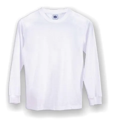 Remera manga larga blanca on sale