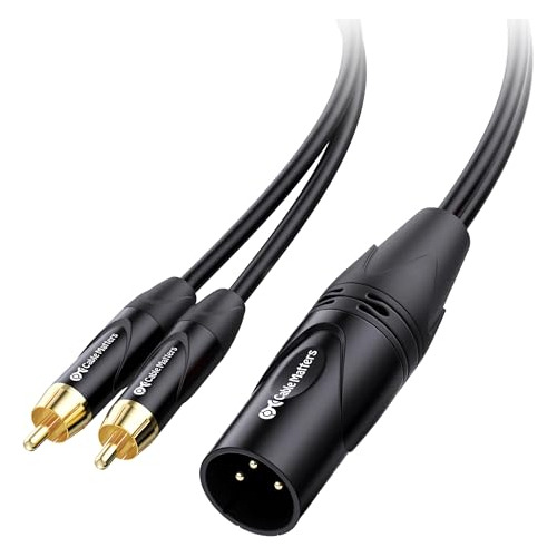 Cable Divisor Estéreo Dual Rca Xlr De 6 Pies / 1.8 Met...