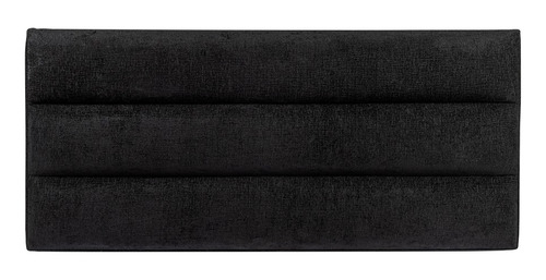 Cabecera Tapizada Matrimonial Mat Para Recamara Moderna Color Xecah Negro