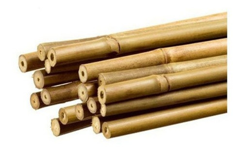 Estacas Tutor De Bambu Natural Tratado - 5 Peças De 120 Cm