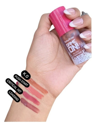 Colorete líquido Push Start de Game On Ruby Rose