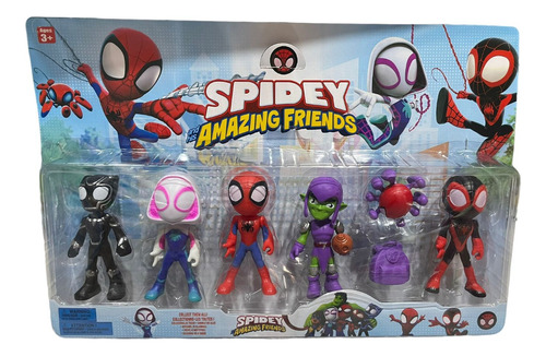 Set Spiderman Y Sorprendentes Amigos Blister X5 Película