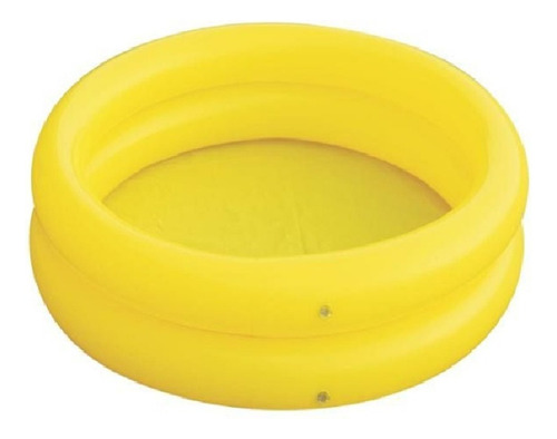 Pileta Inflable 140 Cm 2 Aros Liso Ngm - Sharif Express Color Amarillo