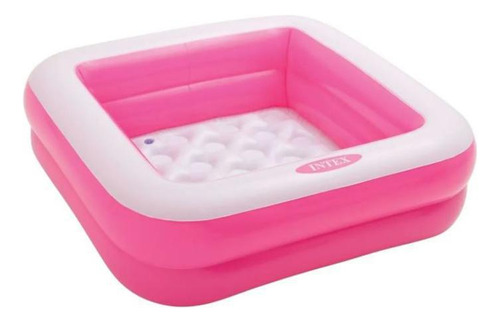 Piscina Infantil Quadrada Inflável 57 Litros - Intex Rosa