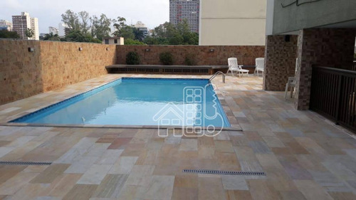 Apartamento Com 1 Dormitório À Venda, 60 M² Por R$ 425.000,00 - Icaraí - Niterói/rj - Ap2726