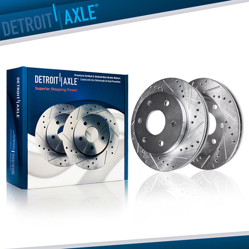 Front Drilled And Slotted Brake Rotor For Chevy Traverse Ddh