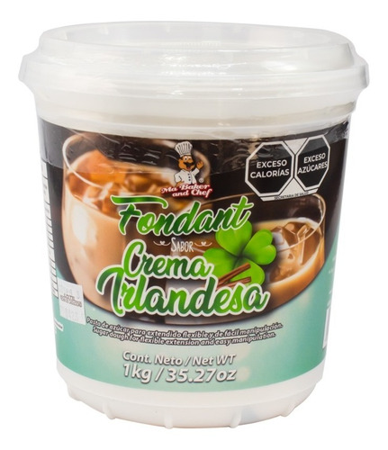 Fondant Ma Baker Sabor Crema Irlandesa Blanco 1kg 