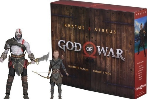 Figuras God Of War 2 Pack Kratos & Atreus