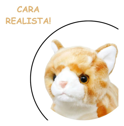 Gato De Peluche Atigrado Viahart Suave 25 Cm Tierno