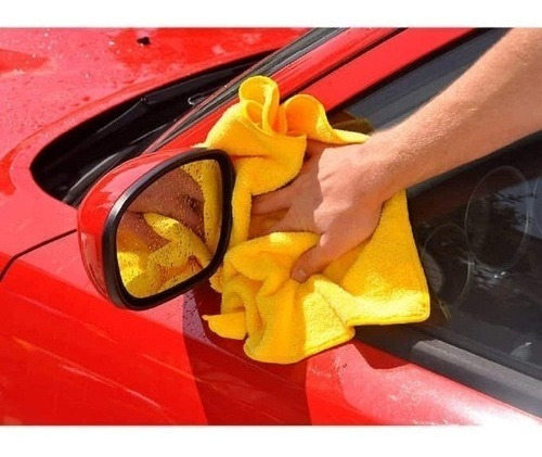 Imagen 11 de 11 de 36 Piezas De Toallas, Paños De Microfibra Absorbentes 40.6cm Color Amarillo