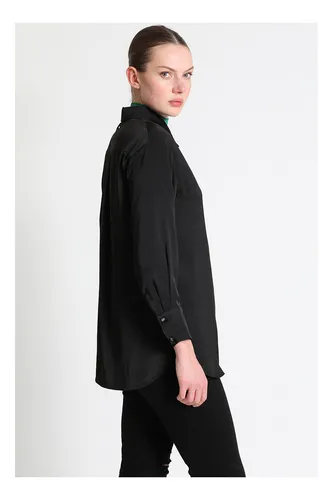 Blusa Camisera Básica Negro Liola