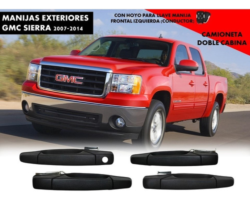 Juego De Manijas Exteriores Gmc Sierra Doble Cabina 07-14.