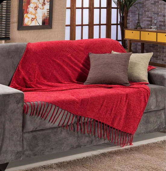 Manta Vermelha Sofa | MercadoLivre ?