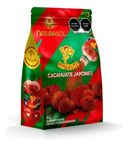 Cacahuate Japonés Enchilado Miguelito Naturasol 800g