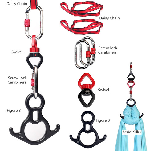 Juego De Sedas Aéreas, Hamaca De Yoga Ariel Premium De 9...