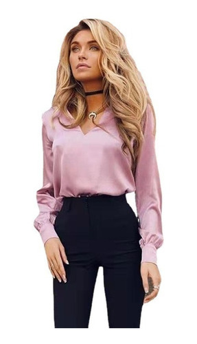 Blusa De Vestir Formal Con Decorado Para Dama Para Trabajar