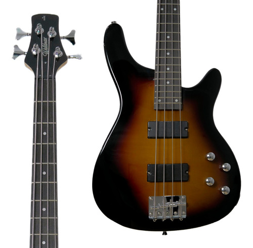 Contra Baixo Waldman Milenium 4 Cordas Ativo Sunburst