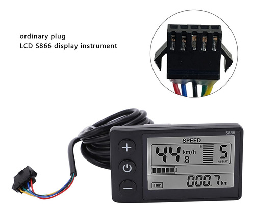 Medidor Lcd Con Pantalla De Bicicleta E, Soporte De Pantalla
