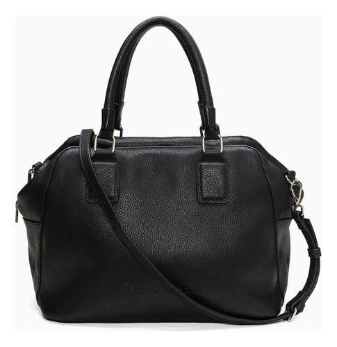 Bolsa Feminina Média Queima Logo Calvin Klein Jeans - Preto