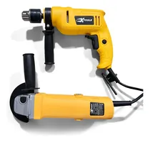 Comprar Combo Taladro Percutor 650w 13mm 110v\u002Fpulidora 650w Maxtools Color Amarillo