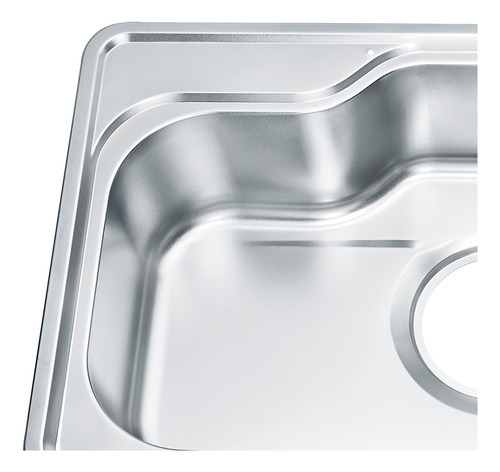 Bacha Cocina Pileta Simple 85 X 51,5cm Acero Inoxidable