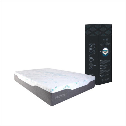 Sognare® Colchón Sense Queen Size Memory Foam Y Capa De Gel