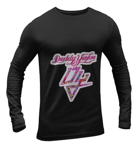 Polera Manga Larga Daddy Yankee Legenddady Reggaeton Pink