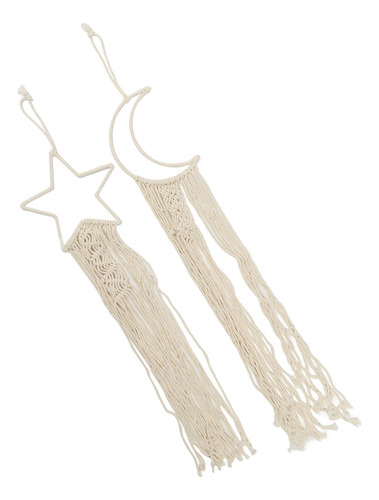 Boho Macramé Tapiz Hecho A Mano De Algodón Tapiz