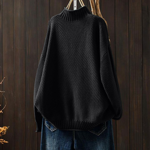 A Jersey Para Mujer, Cuello En V, Manga Larga Y Talla