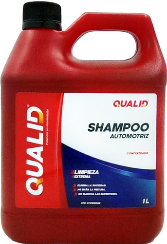 Shampoo Carros Super Concentrado 1 L Qualid Max Rendimiento