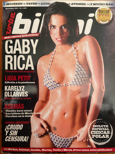 Revista Urbe Bikini Gaby Espino Noviembre 2004