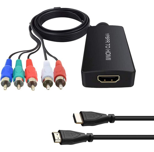 Convertidor Dingsun De Componente Macho A Hdmi, Adaptador Yp