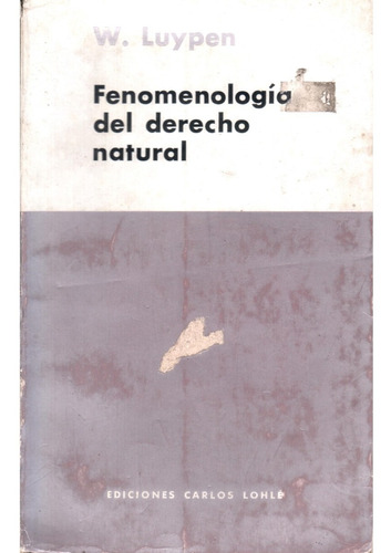 Fenomenologia Del Derecho Natural - Luypen Dyf