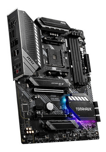 Imagen 2 de 10 de Motherboard Msi Mag B550 Tomahawk Am4 Ddr4 3ra 5ta Gen P