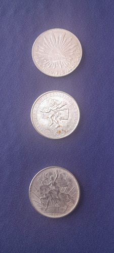 Monedas Plata 1968, 1882 Y 1910 De Coleccion