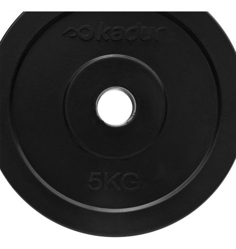 Imagen 3 de 6 de Disco Hierro Recubierto Goma 5 Kg Pesas Fit Funcional Gym