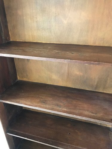 Biblioteca De Madera Muy Fuerte Y Buena Hecha Con Postigos Marrón (Usado)