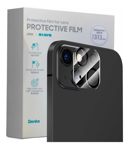 Imagen 1 de 6 de Mica Protectora De Camara Benks iPhone 13 / 13 Mini