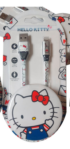 Cable Transferencia De Datos Antienrrollamiento Hello Kitty
