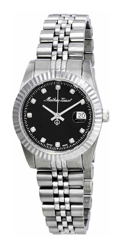 Reloj Mujer Mathey-tissot D810an Cuarzo Pulso Negro En Acero