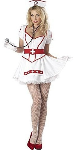 Disfraces De California Nurse Heart Breaker Set, Blanco, X-l