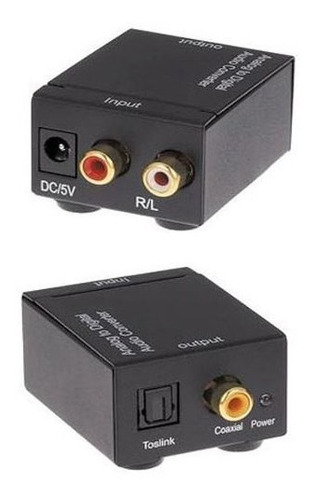 Convertidor Audio Digital Coaxial Toslink A Rca Analógico
