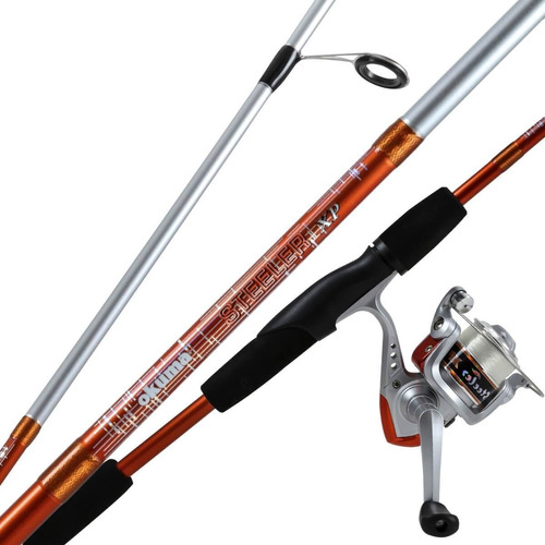 Caña Okuma Steeler Combo Caña + Reel + Tanza 1,65 Mts Bentan