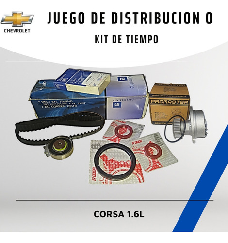 Kit De Tiempo Completo Chevrolet  Corsa Con Bomba De Agua